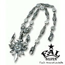 F.A.L リビアルネックレス60cm ネックレス(チェーン付き) 蛇 スネーク 剣 盾 ソード シールド 翼 紋章 蛇 スネーク 剣 盾 ソード シールド 翼...