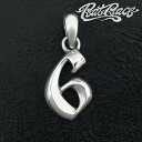 RAT RACE ラットレース R.A.W ナンバートップ 6 数字 ペンダントトップ チェーンなし ナンバー トップ シルバーアクセサリー シルバーアクセ ペ...