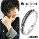 FUNKOUTS ファンクアウツ cooldust クールダスト リアン シルバーリング 5~23号 指輪 リング チェーン FUNKOUTS ファンクアウツ cooldust クールダスト アクセサリーブランド シルバー925 メンズリング レディースリング 男性用指輪 女性用指輪 ハード かっこいい 模様