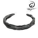 GIGOR ジゴロウ ウッド バングル シルバー メンズバングル シルバー925 腕輪 ブレスレット 男性用 メンズ シルバーアクセサリー シルバーバングル 流...