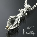 K-SMITH クリスタル ヴァジュラ ネックレス シルバーアクセサリー シルバー925 10金 K10 水晶 クォーツ メンズネックレス 金剛杵 彼氏 ハード 銀 ハード ブランド ジュエリー 装飾 ネックレス レディース ギフト クリスタル クォーツ