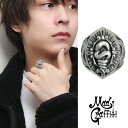 Mad Graffiti ホーティネス リング M 11〜30号 シルバー925 リング 指輪 シルバーアクセサリー 後光 スネーク 男性 へび 十字架 Mad カレッジリング ブランド god ルシファー クロス プレゼント Graffiti 蛇 太め(4)