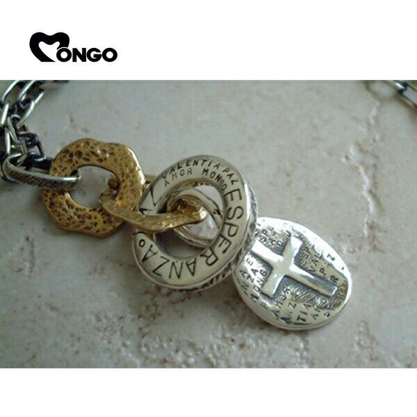 MONGO クロスプレート リング ネックレス チェーン付き シルバー ブラス アンティーク ペンダント シルバーネックレス 男性 ペンダント ブランド シルバー925 シンプル レディース モンゴ 女性 彼氏 ブランド 彼女 MONGO ネックレス 銀