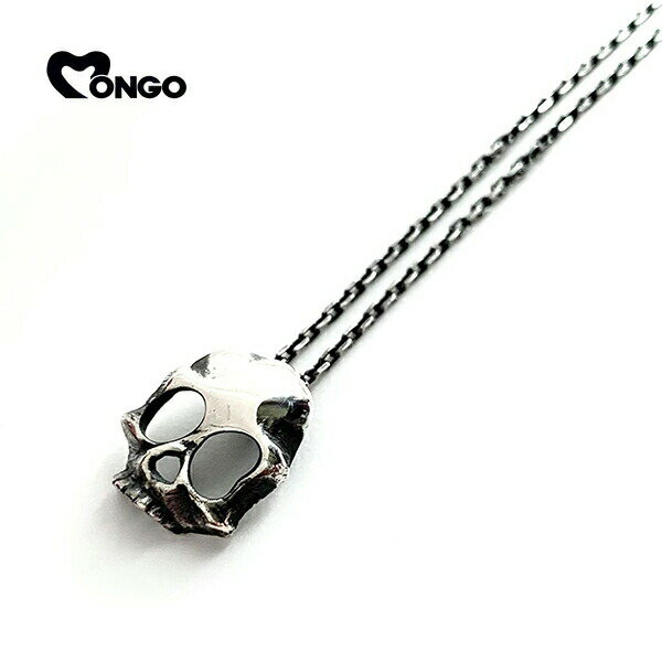 MONGO スカル ネックレス チェーン付き シルバー ペンダント シルバーネックレス メンズ レディース シ..