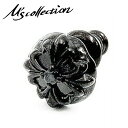 M's collection エムズコレクション シルバー925 クロス ブラックジルコニア スタッド ピアス 1P 片耳用 ユニセックス プレゼント スタッド...