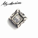 M's collection エムズコレクション シルバー925 ホワイトジルコニア スタッド ピアス 1P 片耳用 ストーンピアス メンズ ジュエリー スタッ...