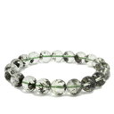 9.5mm 17.5cm ガーデンクォーツ ブレスレット メンズM、レディースLサイズ 天然石 パワーストーン 水晶 ガーデンクォーツ ブレスレット 水晶 天然...