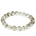 9.8mm 18.5cm ガーデンクォーツ ブレスレット メンズL、レディースLLサイズ 天然石 パワーストーン 水晶 天然石アクセサリー 天然石ブレスレット ...