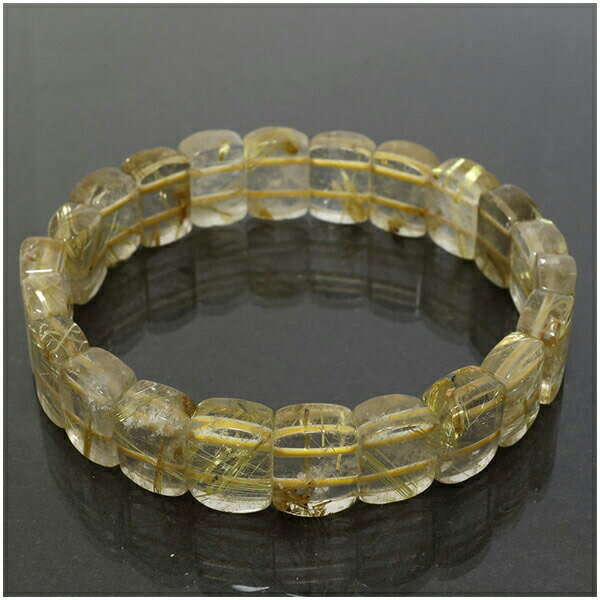 幅1.2cm 17cm 金針 ルチルクォーツ バングル レディースMサイズ 天然石 パワーストーン ブレスレット ルチルクォーツ ブレスレット バングル ルチル...
