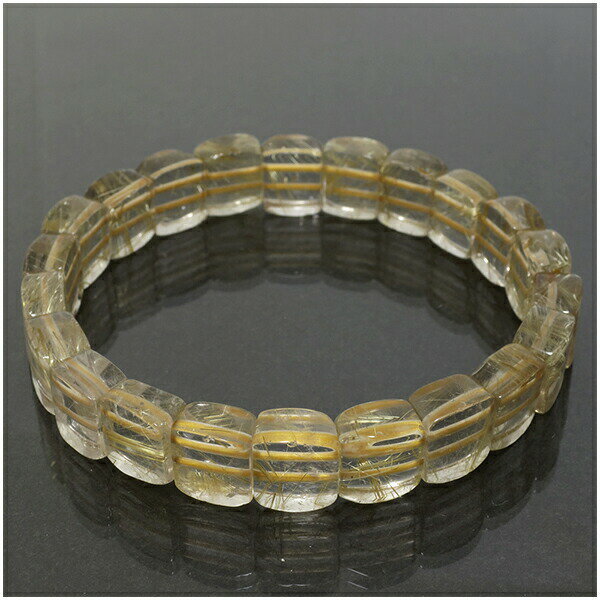 幅1.0cm 17cm 金針 ルチルクォーツ バングル レディースMサイズ 天然石 パワーストーン ブレスレット ルチルクォーツ ブレスレット バングル ルチル...