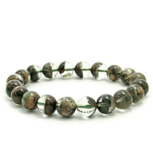9.5mm 18cm 高品質 ガーデンクォーツ ブレスレット メンズM、レディースLサイズ 天然石 パワーストーン 天然石アクセサリー 天然石ブレスレット パワ...