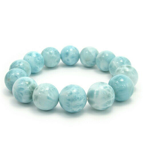 14mm 17cm ラリマー ブレスレット レディースMサイズ 天然石 パワーストーン ラリマ- ブレス メンズ 天然石アクセサリー 天然石ブレスレット パワー...