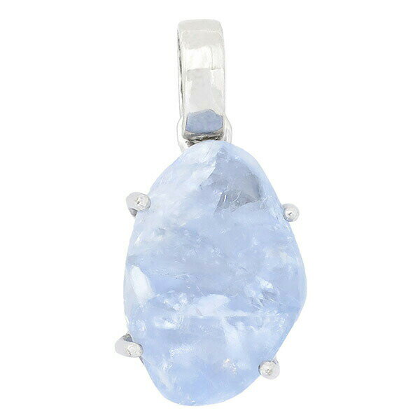 ブルーカルサイト ライトパープリッシュブルーカラー シルバーペンダントトップ 天然石 パワーストーン 天然石アクセサリー 天然石ペンダント パワーストーン ブル...
