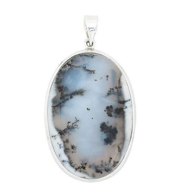 デンドリチックアゲート デンドライト シルバーペンダントトップ 天然石 パワーストーン ペンダント デンドリチックアゲート ペンダント デンドライト デンドリテ...