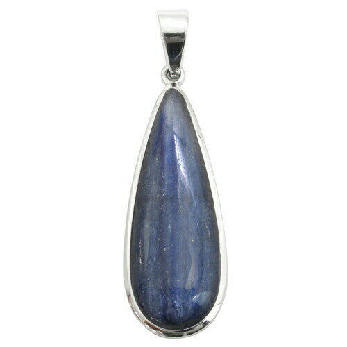 ブラジル産 雫型 カイヤナイト シルバーペンダントトップ ヘッド トップ 天然石 パワーストーン カヤナイト 天然石アクセサリー 天然石ペンダント パワーストー...