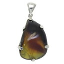 スマトラ産 ブルーアンバー 琥珀 シルバーペンダントトップ ヘッド トップ 天然石 パワーストーン 琥珀 アンバー ペンダント 天然石 パワーストーン メンズ ...