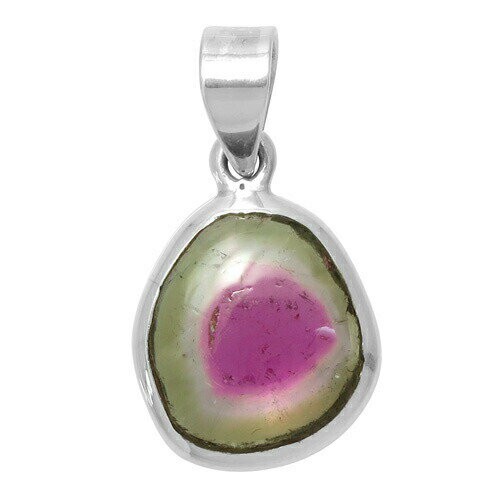 ウォーターメロントルマリン シルバーペンダントトップ 天然石 パワーストーン トルマリン ペンダント トルマリン ペンダント ウォーターメロントルマリン 天然石...