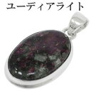 ユーディアライト ロシア産 シルバー ペンダントトップ オーバル ヘッド トップ 天然石 パワーストーン 天然石アクセサリー 天然石ペンダント パワーストーン ...