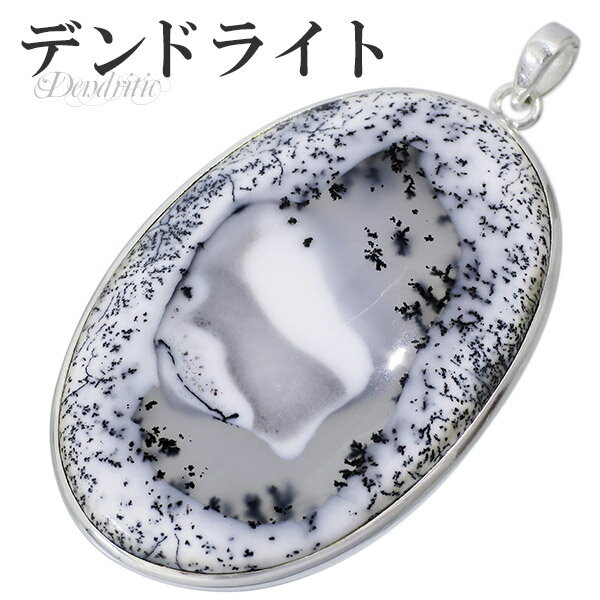 デンドライト オパール アゲート シルバー ペンダントトップ デンドライトオパール デンドリチックアゲート デンドライト ペンダント デンドリチック 天然石 パ...