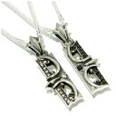 ジルコニアプレート クロスシルバーペアネックレス メンズ レディース ペアネックレス シルバー925 シルバーアクセサリー シルバーアクセ シルバーネックレス ...