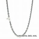 PUERTA DEL SOL 幅3.7mm 太め 丸アズキ シルバーチェーン ネックレスチェーン 45cm シルバー925 プレゼント 45cm ブランド チェ...