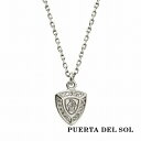 プエルタデルソル PUERTA DEL SOL ナイトエンブレム ネックレス(チェーン付き) シルバー950 ユニセックス シルバーアクセサリー 銀 SV950 首飾り ブリタニアシルバー ギフト 首飾り シルバーネックレス アクセサリー ブリタニアシルバー おしゃれ 銀