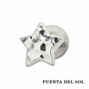 PUERTA DEL SOL ハンマーパターン クレーター スター ピアス シルバー950 ユニセックス シルバーアクセサリー 銀 ギフト 銀 プレゼント 人気 ブランド ピアス シルバーアクセサリー アクセサリー アクセサリー イヤリング ギフト 人気