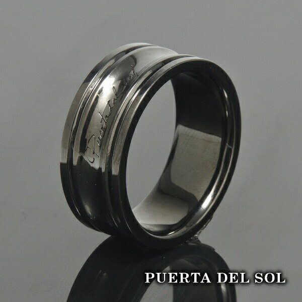 PUERTA DEL SOL チェス 台座 Pedestal ブラック リング(7号〜23号) ブラック シルバー950 指輪 銀指輪 ..