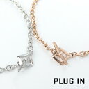 PLUG IN ステンレス スクエア T字バー ペアブレスレット ペアアクセサリー おそろい お揃い サージカルステンレス 金属アレルギー 金属アレルギーフリー...