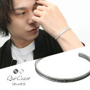 Que Crave バングル シルバー925 シルバーアクセサリー シルバーバングル シルバー ホワイト ブラック きれいめ 女性 かっこいい 記念日 大人 夫...