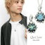 Que Crave パイレックスガラス ペンダントトップ ネックレス ペンダント シルバー925 ガラス 硝子 シル..