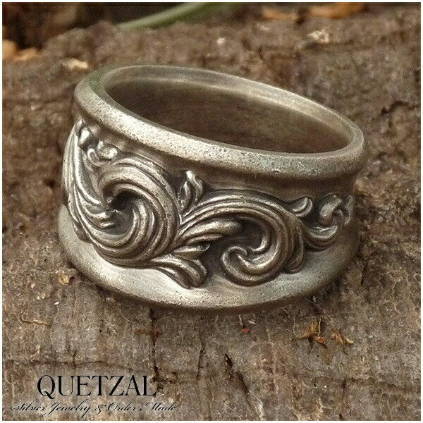 Quetzal ブラーゼンリング2 シルバーリング 3号〜30号 ブランド リング シルバー925 メンズ ケツァール ケツァール Quetzal 100年後のアンティークを目指したクリエイションブランド ケツアール アンティーク ヴィンテージ ゴシック ロココ 唐草 アラベスク 指輪 建築 美術