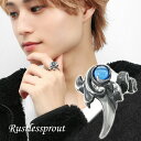 Rustlessprout Bare Clow リング 11～19号 リング 指輪 シルバー925 ブルースピネル スピネル ごつい シルバー925 Rustlessprout 重厚感 ハード かっこいい 爪 ケモノ 男性 ブランド 大きめ ごつめ 彼氏