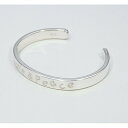 SAINTS セインツ LOVE&PEACEレディースバングル シルバー925 シルバーアクセサリー 銀 SV925 スターリングシルバー シルバーブレスレット...