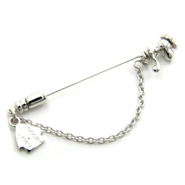 SNOOPY×SAINTS スヌーピーゴルフラペルピン スヌーピー 公式 PEANUTS キャラクターグッズ コラボ シルバー925 シルバーアクセサリー 銀 ...