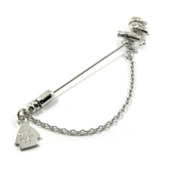 SNOOPY×SAINTS スヌーピーゴルフラペルピン スヌーピー 公式 PEANUTS キャラクターグッズ コラボ シルバー925 シルバーアクセサリー 銀 ...