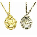 SAINTS セインツ スワロフスキーエレメントマリアネックレス ペア(チェーン付き) 金メッキ シルバー925 おしゃれ 金メッキ シルバー925 シルバーア...