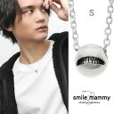 smile_mammy アンチ スマイルボール S ネックレス ペンダント ペンダントトップ ペンダントチャーム シルバー925 ガッカリ smile_mammy ホラー 歯 不気味 記念日 彼女 誕生日 レディース シルバーアクセサリー ホラー 彼氏