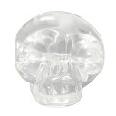 手彫りスカル 水晶 12mm 天然石 ビーズ 2玉セット 粒売り パワーストーン バラ売り パワ-スト-ン ビ-ズ 天然石 ビーズ 粒売り パワーストーン バラ...