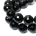 オニキス 10mm 天然石 ビーズ 128面カット 8玉セット 粒売り パワーストーン バラ売り パワ-スト-ン ビ-ズ 天然石 ビーズ 粒売り パワーストーン...
