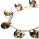 スモーキークォーツ 11×8.5mm 天然石 ビーズ リーフカット 1玉売り 粒売り パワーストーン バラ売り 天然石 ビーズ 粒売り パワーストーン バラ売り...