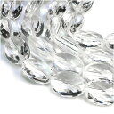 水晶 14×10mm 天然石 ビーズ オーバルカット 2玉セット 粒売り パワーストーン バラ売り パワ-スト-ン 天然石 ビーズ 粒売り パワーストーン バラ...