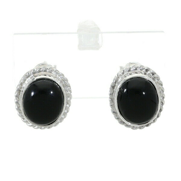 オニキス カボションカット 一粒ピアス 2P 両耳用 シルバー925 ピアス スタッドピアス ひと粒 ブラック 黒 黒色 スタッドピアス 人気 シルバー925 男性 クラシック アンティーク プレゼント 女性 レトロ オニキス 天然石 レディース 天然石