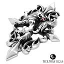 ウルフマン セイントウルフ ルビー ペンダントトップ チェーンなし シルバー ネックレストップ シルバーアクセサリー メンズアクセ スターリングシルバー シルバ...