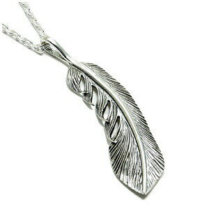 ソフトライン フェザー シルバー ペンダントトップ チェーンなし ヘッド トップ 925 メンズ メンズ ペ..