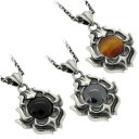 フレイムライン ストーン シルバーペンダントトップ チェーンなし ヘッド トップ シルバーアクセサリー メンズ ペンダントトップ シルバー925 ハード タイガ...