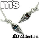 エムズコレクション M's collection シャープトライバル ペンデュラム カラージルコニア メンズ ペンダントトップ 925シルバーアクセサリー スターリング ハード ペンデュラム型のスタイリッシュなペンダントトップ シルバーペンダントトップ チェーンなし ヘッド トップ