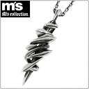 エムズコレクション シャープ ツル シルバーペンダントトップ チェーンなし 925 メンズ ネックレス シルバーアクセサリー シルバーアクセ メンズ Ms co...