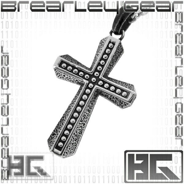 Brearley Gear ライン クロス サージカルステンレス ネックレス ステンレスアクセサリー メンズ 男性用 サージカルステンレス メンズ ネックレス Brearley Gear ブレアリーギア メンズネックレス アレルギーフリーのサムネイル