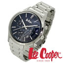 Lee Cooper 腕時計 ブランド ウォッチ LC06295.390 リークーパー 時計 メンズ 紳士 ネイビー かっこいい 腕時計 メンズウォッチ Lee Cooper リークーパー LC06295.390 メンズ 時計 LC06295シリーズ クォーツ ステンレスベルト クラシック ビジネス カジュアル ビジカジ